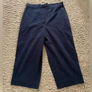 New Women’s Vintage Briggs New York Navy Capri Pants Size 16W